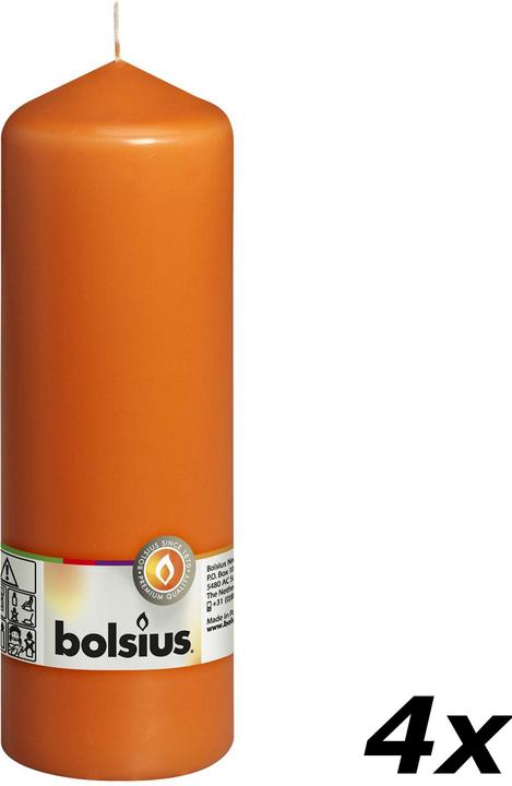 Produktbild Bolsius 4er-Set Stumpenkerze (4 Stk.)