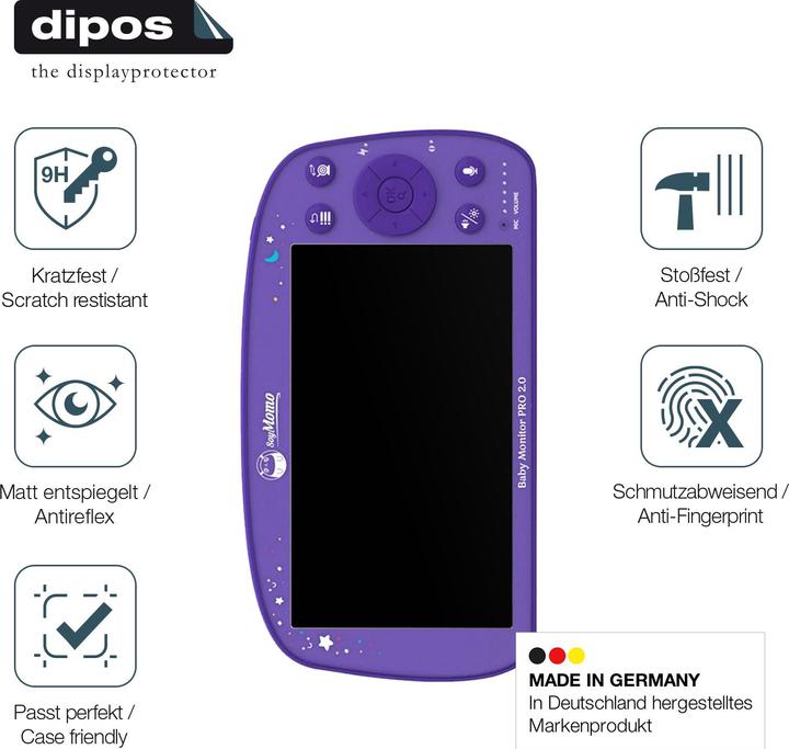 Actual product image Dipos Anti-Shock Screen Protector Matte