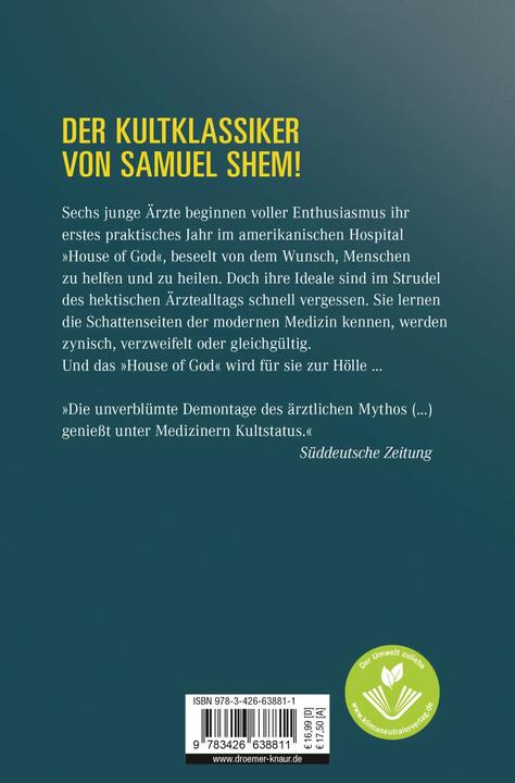 Produktbild House of God (Deutsch, Samuel Shem, 2007)