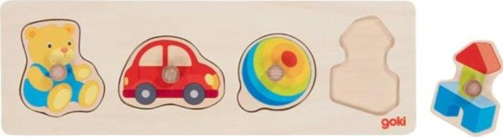 Actual product image Goki Sticking Puzzle 'My Toy (4 pieces)