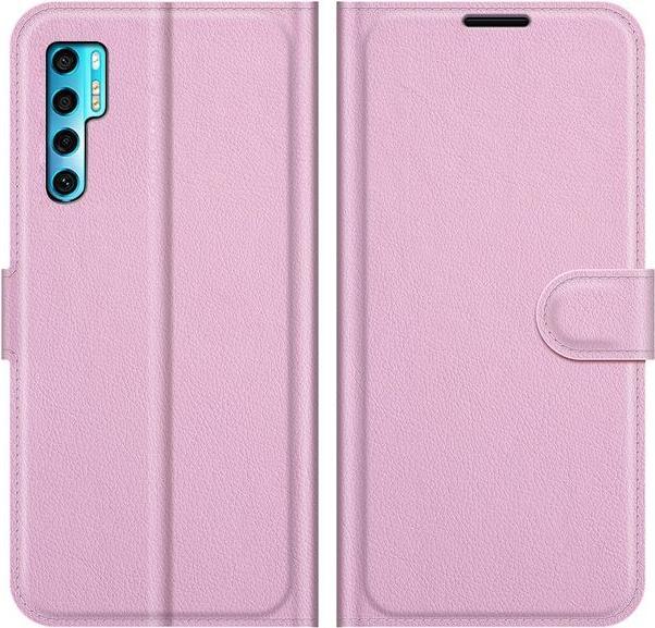 Produktbild MU Classic Litchi Leder Bookcover Series (TCL 20 Pro 5G)
