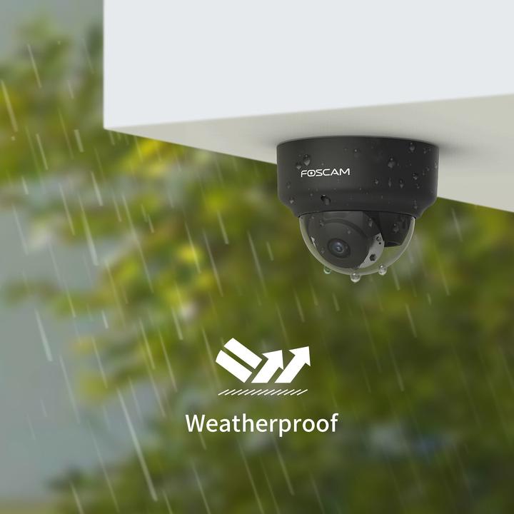Produktbild Foscam D2EP - Full HD PoE Buiten IP Camera - Zwart (1920 x 1080 Pixels)