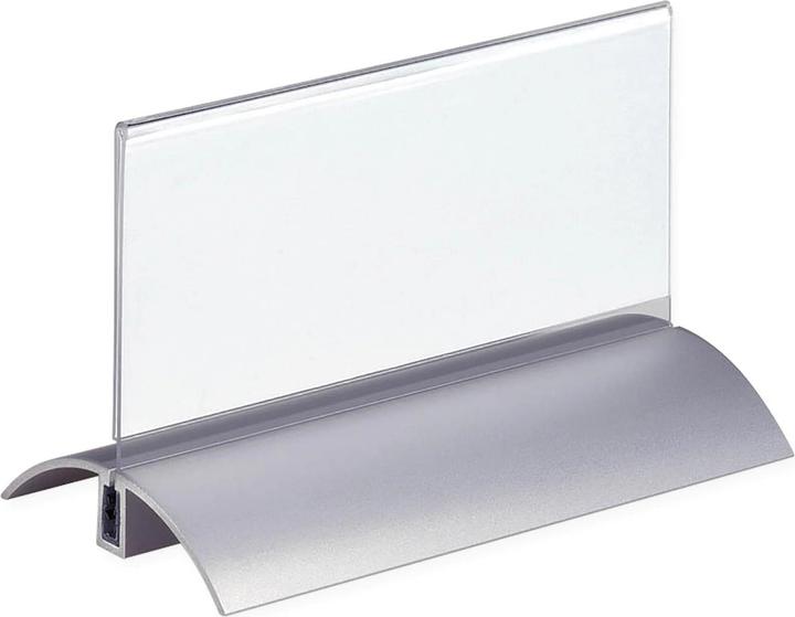 Actual product image Durable Table nameplate, acrylic with aluminium base