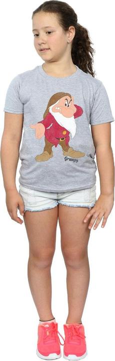 Actual product image Disney Girls Snow White And The Seven Dwarves Classic Grumpy Cotton T-Shirt (128)