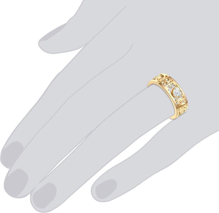 Actual product image Lulu & Jane Ladies Metal Alloy Decorated with Crystals by Swarovski® yellow gold - 29239 (58)