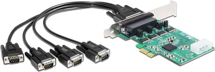 Delock Carte PCI Express > 4 x série RS-232