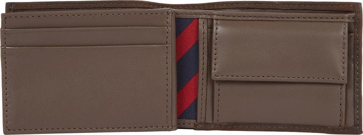 Produktbild Tommy Hilfiger Herren Geldbörse Johnson Mini CC Flap Coin Pocket Pocket aus Leder, Braun (Brown), On