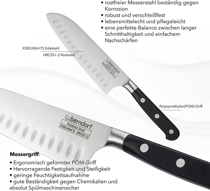 Produktbild Berndorf Santoku-Messer 17cm (17 cm)