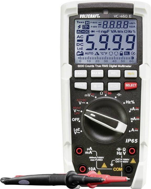 Bedienungsanleitung (auf CD), Sicherheitshinweise., Digitalmultimeter, 9V-Blockbatterie, 2x CAT IV-Sicherheitsmessleitungen