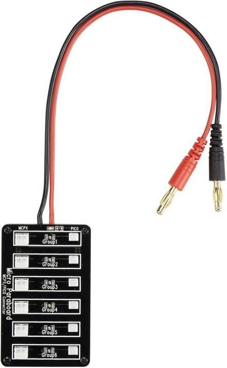 Voltcraft Ladeboard Micro JST & JST 6-fach mit Sicherung