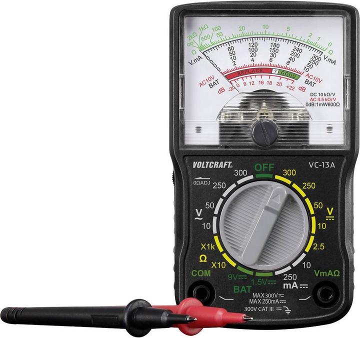 Battery - Test leads - Operating instructions