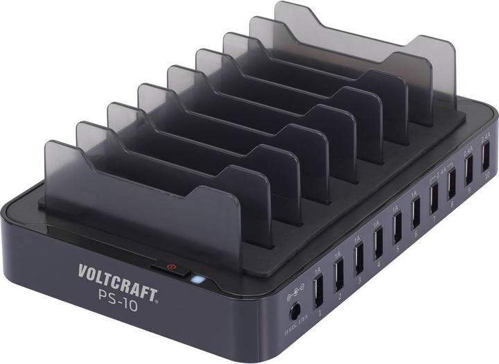 Immagine prodotto Voltcraft Stazione di ricarica USB PS-10 PS-10 St (66 W)