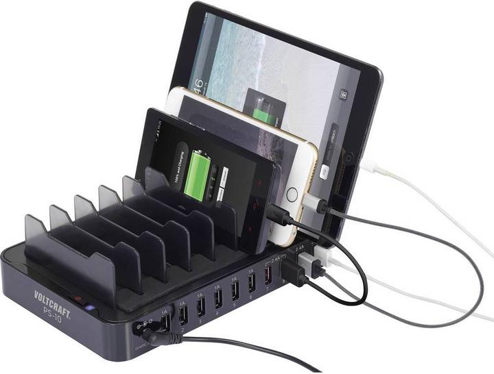 Immagine prodotto Voltcraft Stazione di ricarica USB PS-10 PS-10 St (66 W)