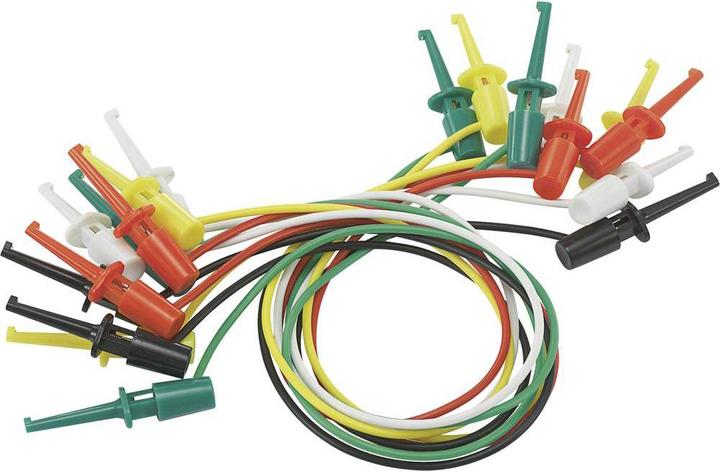 Actual product image Voltcraft Test clip cable set 40 mm (0.28 m)