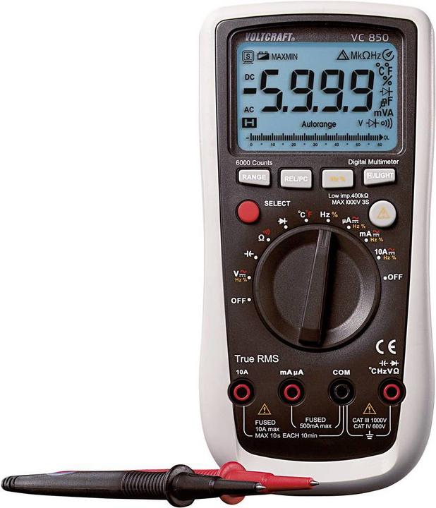 Produktbild Voltcraft Digital-Multimeter (CAT III 1000V, CAT IV 600V)