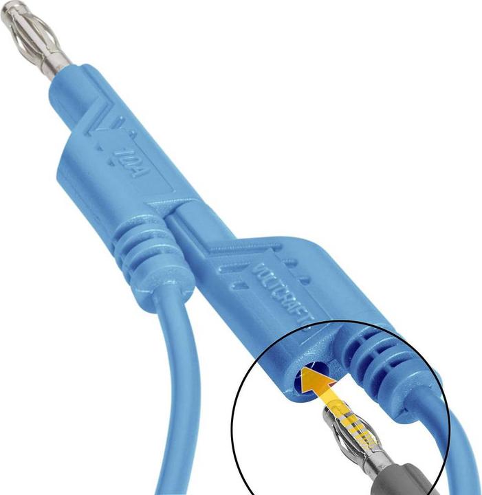Produktbild Voltcraft 4 mm PVC-Messleitung 1 mm² 1 m