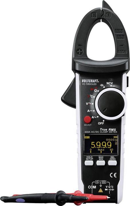 Produktbild Voltcraft Digitales Zangen-Multimeter VC-590OLED (CAT III 600V, CAT II 1000V)