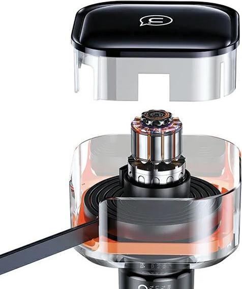 Immagine prodotto Usams Ład. sam. ze zwijanym kablem 1xUBS-C+1x Lightning C41 PD 30W Fast Charge czarny/nero CC219CC0 (30 W)