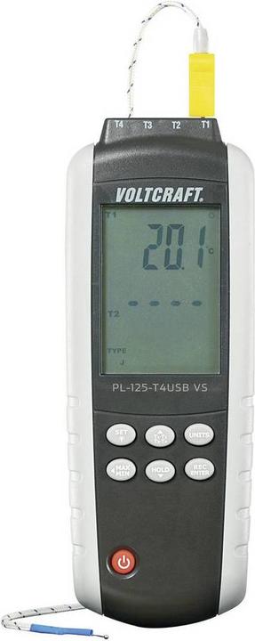 4x K-type wire sensors (-20 to +250 ºC)- 3 batteries (AAA) - Software CD - Operating instructions