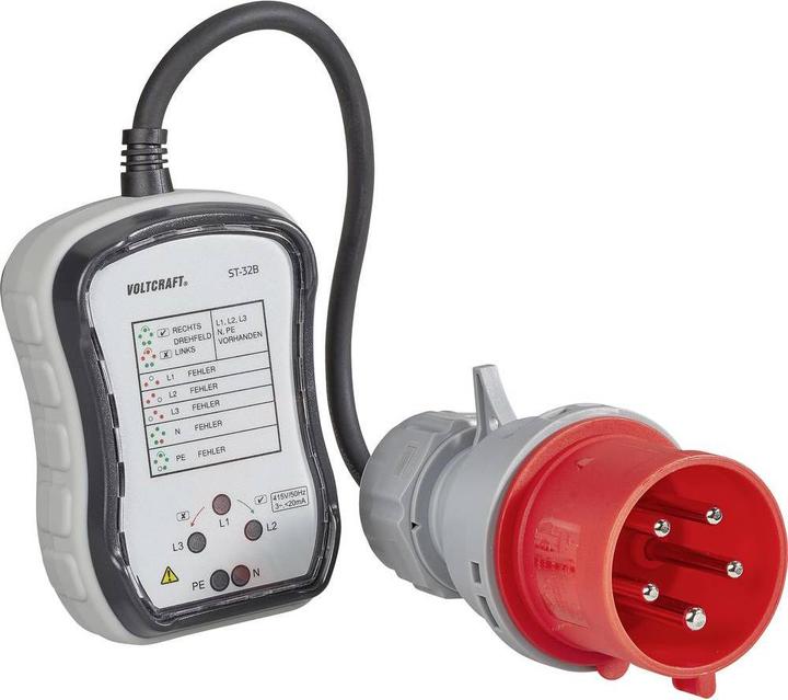 Produktbild Voltcraft 3-Phasen Steckdosentester (CAT III 300V)