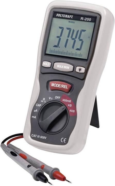 Immagine prodotto Voltcraft Tester di componenti digitali R- 2 (CAT III 600V)