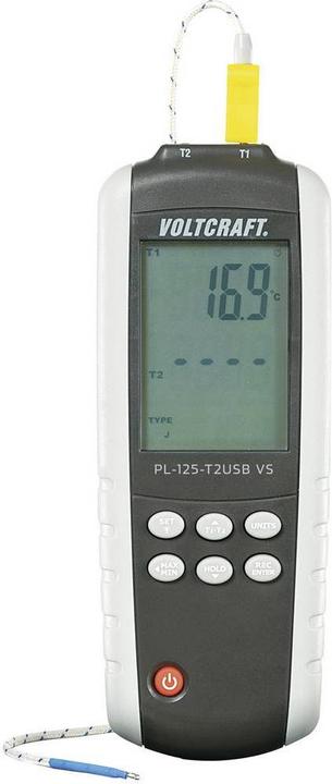 2x K-type wire sensors (-20 to +250 ºC)- 3 batteries (AAA) - USB cable - Software CD - Operating instructions