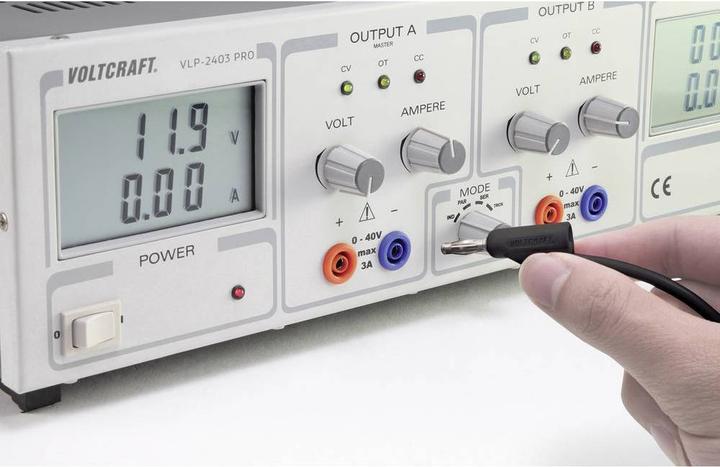 Actual product image Voltcraft Highly flexible measuring leads MSB-300 30 V/AC, 60 V/DC 10 A