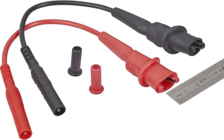 Productafbeelding Voltcraft Set veiligheidsmeetsnoeren [lamellenstekker (0.10 m)