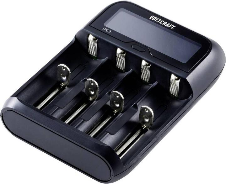 Produktbild Voltcraft Rundzellen-Ladegerät (1 Stk., 10440, 14500, 14650, 16340, 17500, 17650, 17670, 18350, 18500, 18650, 22650, 26500, 26650, AA, AAA, C, AAAA, Sub-C, Ladegerät ohne Akku)