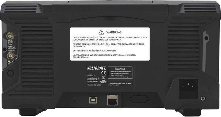 Produktbild Voltcraft 250 MHz Zweikanal-Arbiträr-Signalgenerator mit Touchscreen-Bedienung