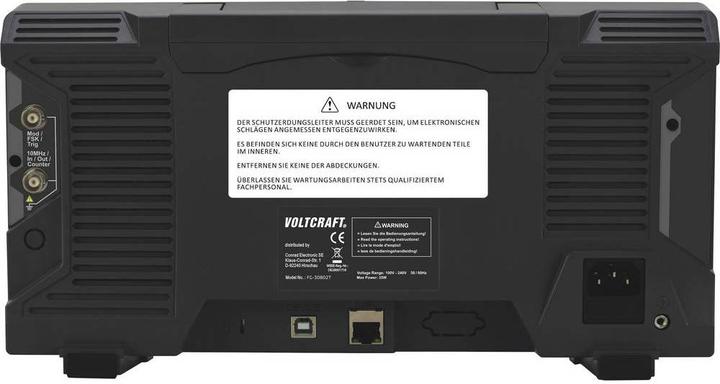 Produktbild Voltcraft 80 MHz Zweikanal-Arbiträr-Signalgenerator mit Touchscreen-Bedienung