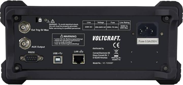 Produktbild Voltcraft Tisch-Multimeter (CAT I 1000V, CAT II 600V)