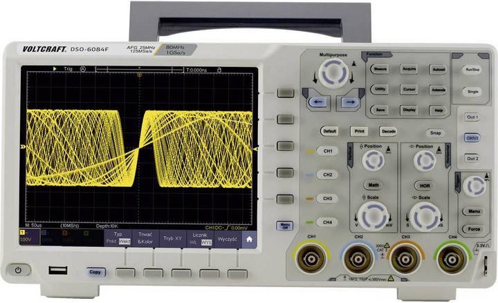 Immagine prodotto Voltcraft Oscilloscopio digitale DSO-6084F (CAT II)