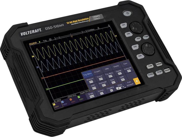 Actual product image Voltcraft Hand Oscilloscope (Scope Meter) Digital DSO 5104H (CAT II)