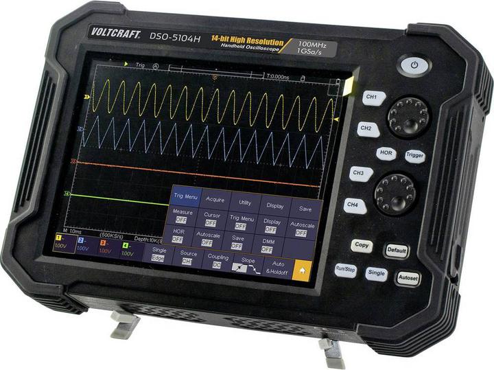 Actual product image Voltcraft Hand Oscilloscope (Scope Meter) Digital DSO 5104H (CAT II)