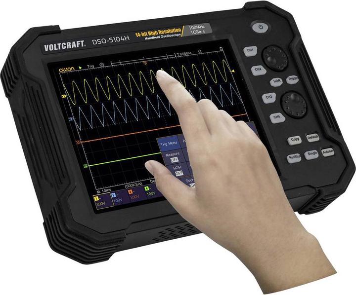 Actual product image Voltcraft Hand Oscilloscope (Scope Meter) Digital DSO 5104H (CAT II)