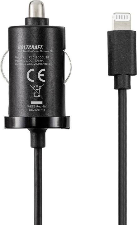 Produktbild Voltcraft USB-Kfz-Lader für Apple-Produkte (10 W)
