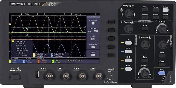 Image du produit Voltcraft DSO-2104 (CAT II 400V)