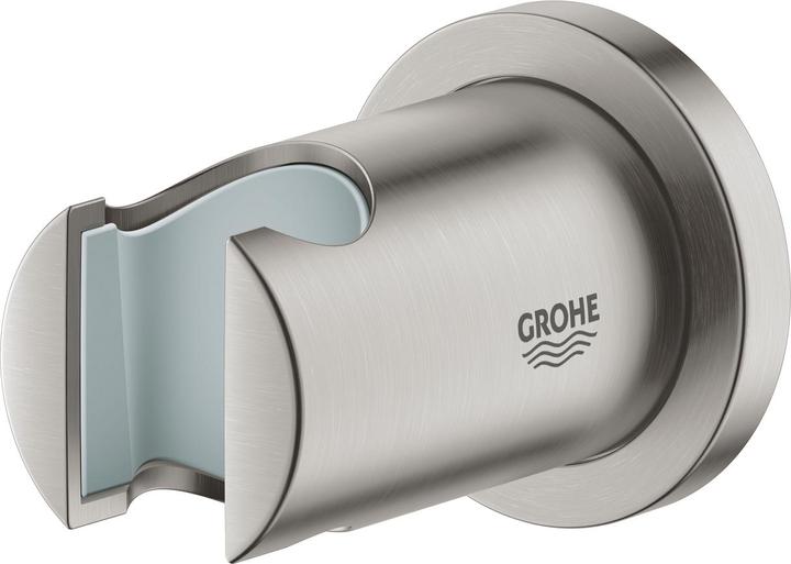 Actual product image Grohe Hand shower holder RAINSHOWER n adjustable round rosette supersteel