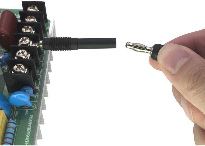 Actual product image Voltcraft Measuring terminal lamella plug 4 mm