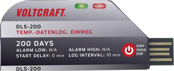 Productafbeelding Voltcraft Temperatuur datalogger DLS 200 eenmalig