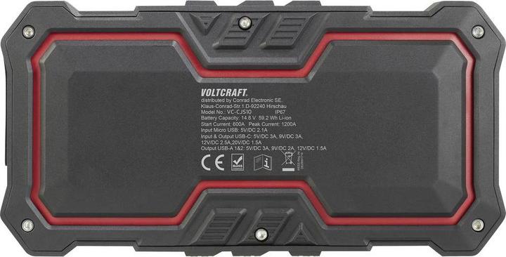 Image du produit Voltcraft Système de démarrage rapide 1200A plus banque d'alimentation PD (1200 A, 16000 mAh)