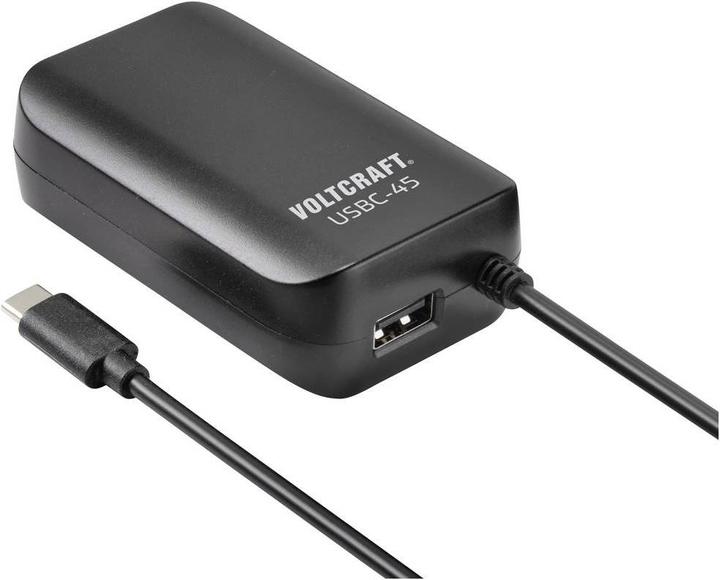 Produktbild Voltcraft Dual USB-Ladegerät USB-45 mit USB-C Power Delivery und USB A-Ausgang (45 W)