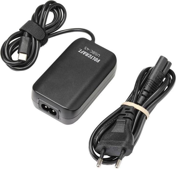 Produktbild Voltcraft Dual USB-Ladegerät USB-45 mit USB-C Power Delivery und USB A-Ausgang (45 W)
