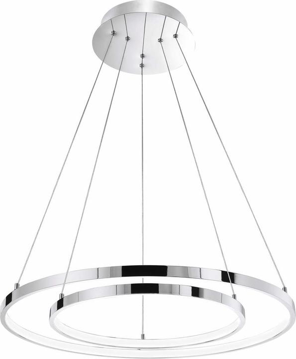 Produktbild Nova Luce ARIA LED Pendelleuchte Chrom 74W Warmweiss 120x60cm 17222003