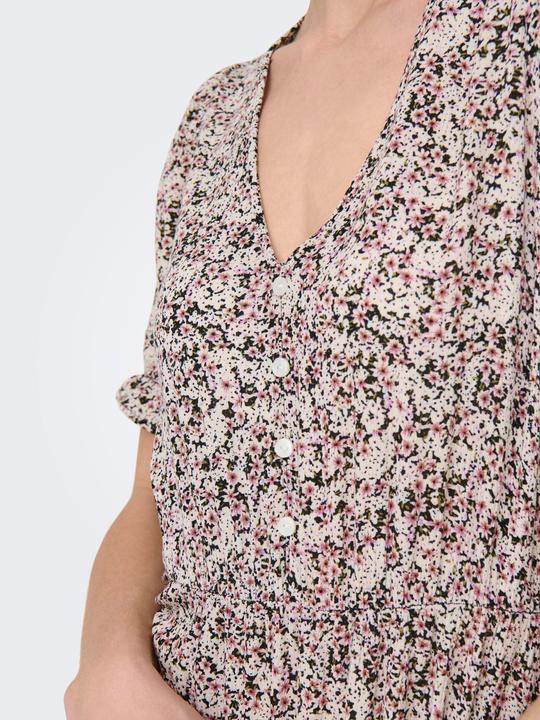 Actual product image Only Regular fit Round neck Elasticated cuffs Long dress Dress (M)
