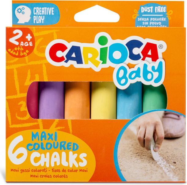 Immagine prodotto Carioca Set di 6 gessetti da colorare per bambini (Multicolore, 6 x)