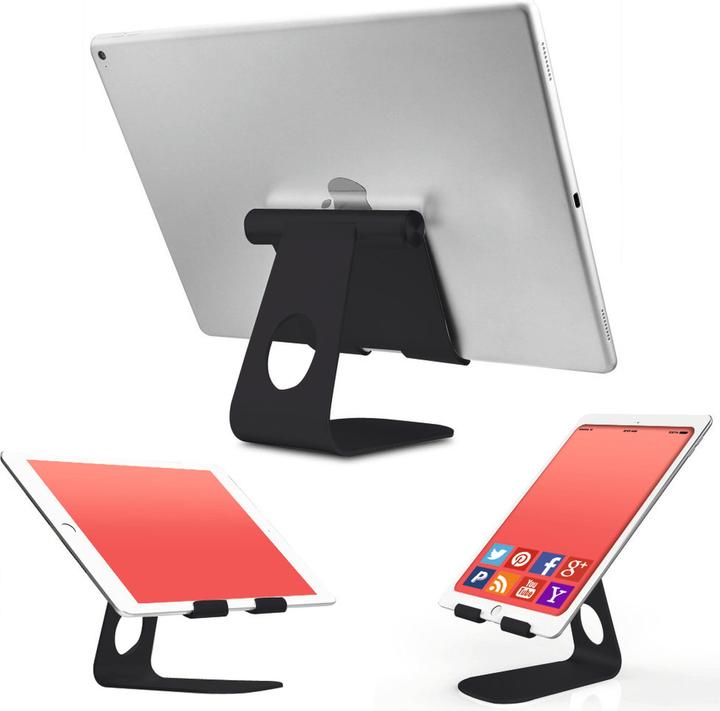 Productafbeelding Terratec iTab M Zwart Aluminium Smartphone- en Tabletstandaard