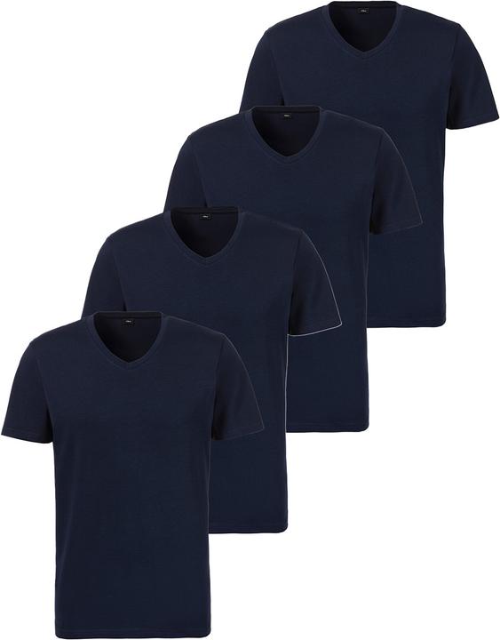 S.Oliver 4er Pack Basic Unterhemd / Shirt Kurzarm