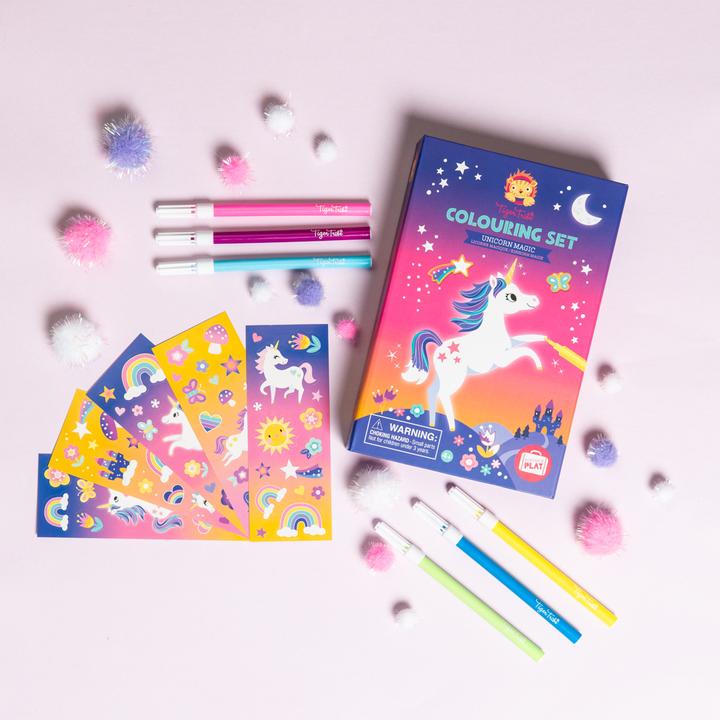 Actual product image Tiger Tribe Painting set unicorn